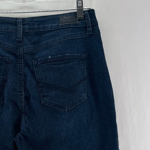Natural Reflections Jeans Size 10A High Rise Slim Leg Comfort Stretch Denim Blue - Picture 7 of 13